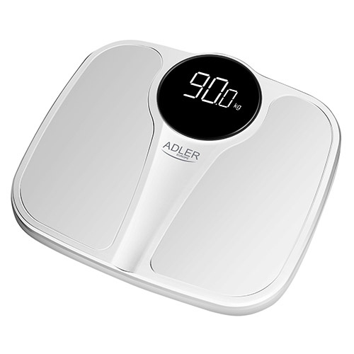 Adler Bathroom scale 180kg, White ryhmässä KAUNEUS JA TERVEYS / Terveydenhoito / Henkilövaaka @ TP E-commerce Nordic AB (A18205)