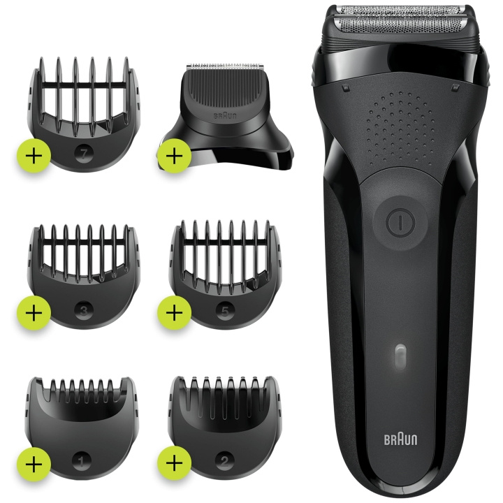 Braun Series 3 Shave&Style 300BT parranajokoneet ryhmässä KAUNEUS JA TERVEYS / Hiukset &Stailaus / Sheivaus ja trimmaus / Parranajokoneet @ TP E-commerce Nordic AB (A18355)