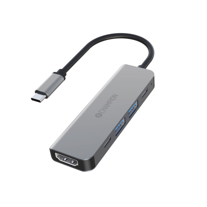 Champion 5 in 1 Hub ryhmässä TIETOKOONET & TARVIKKEET / Tietokonetarvikkeet / USB-telakat @ TP E-commerce Nordic AB (A18495)
