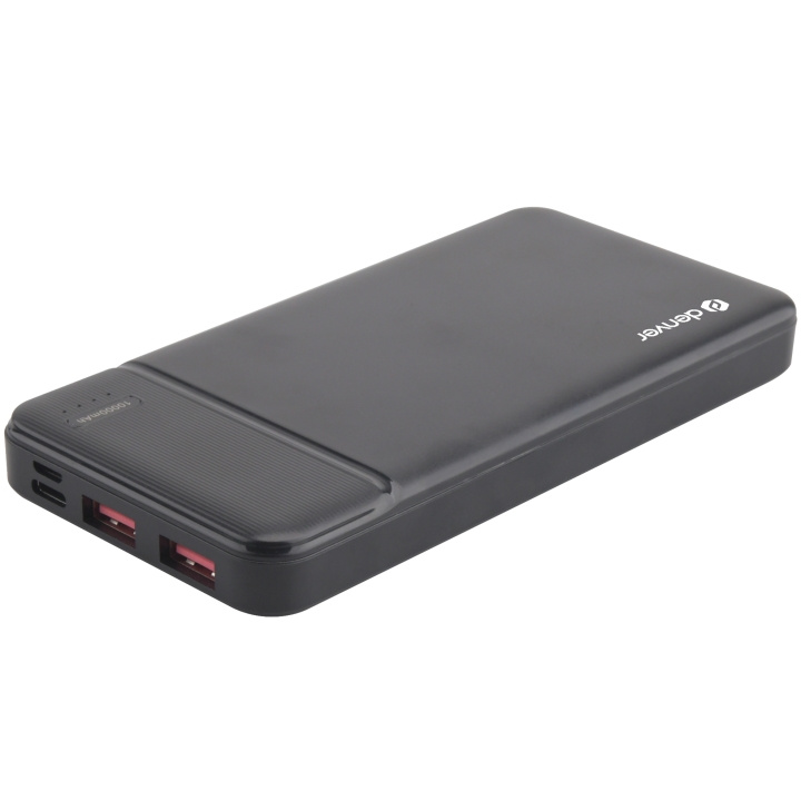 Denver Powerbank 10000mAh pikalataus ryhmässä ÄLYPUHELIMET JA TABLETIT / Laturit & Kaapelit / Powerbanks @ TP E-commerce Nordic AB (A18603)