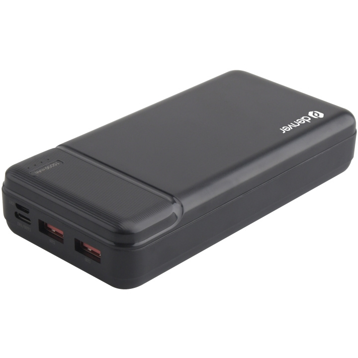 Denver Powerbank 15000mAh Quick Charg ryhmässä ÄLYPUHELIMET JA TABLETIT / Laturit & Kaapelit / Powerbanks @ TP E-commerce Nordic AB (A18604)