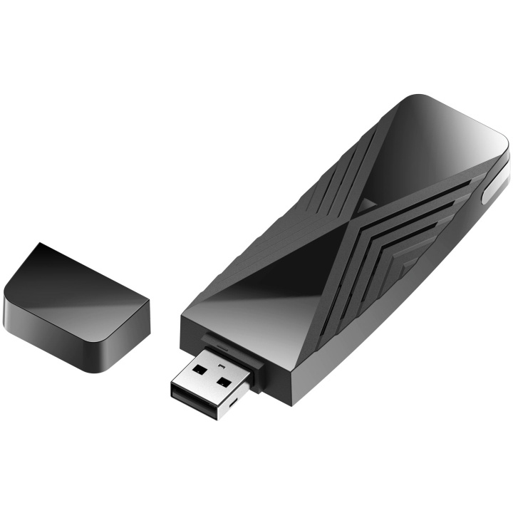 D-Link DWA-X1850 Wi-Fi 6 AX1800 USB-a ryhmässä TIETOKOONET & TARVIKKEET / Verkko / Verkkokortti / Langaton USB @ TP E-commerce Nordic AB (A18626)