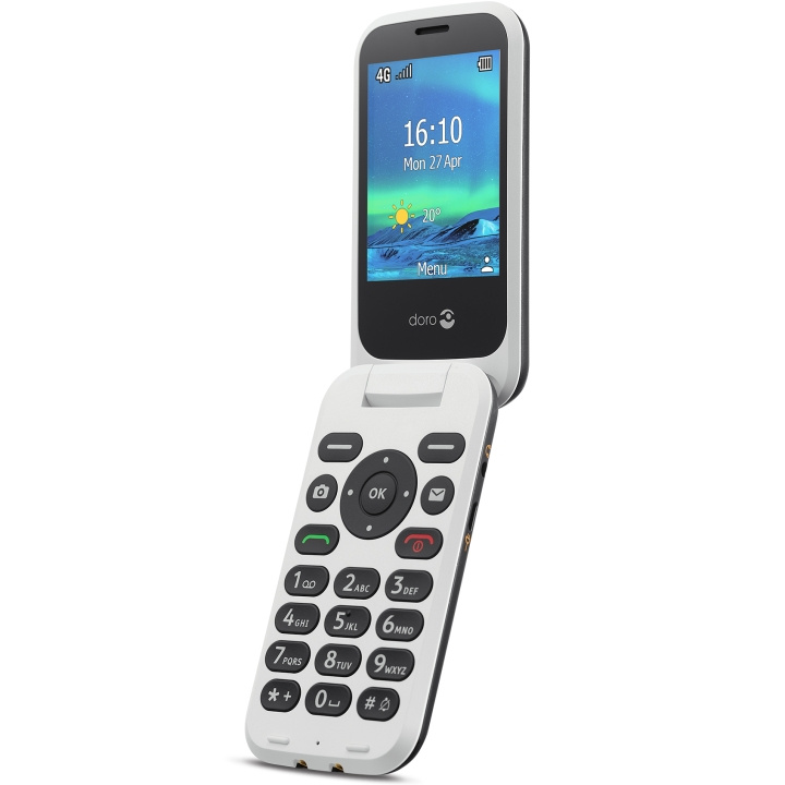 Doro 6881 4G Svart/Vit ryhmässä ÄLYPUHELIMET JA TABLETIT / Kännykät & smartphones @ TP E-commerce Nordic AB (A18635)