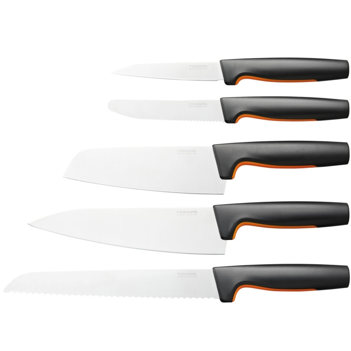 Fiskars Stort Knivset, 5 delar FF ryhmässä KOTI, TALOUS JA PUUTARHA / Keittiövälineet / Keittiöveitset ja veitsenteroittimet @ TP E-commerce Nordic AB (A18712)