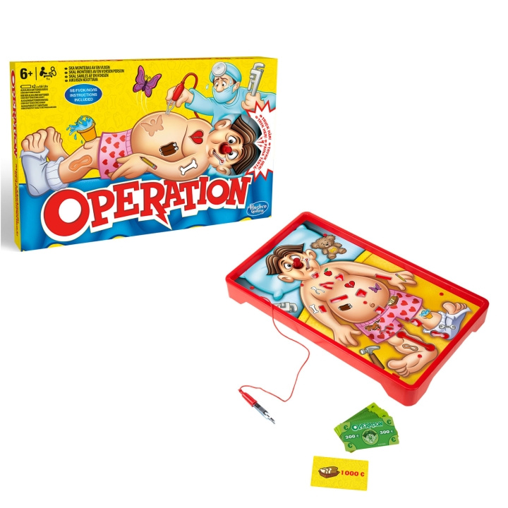 Hasbro Classic Operation ryhmässä LELUT, TUOTTEET LAPSILLE JA VAUVOILLE / Leikkikalut, Askartelu &Pelit / Seurapelit / Perhepelit @ TP E-commerce Nordic AB (A18775)