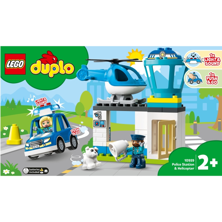 LEGO Duplo - Polisstation & Helikop ryhmässä LELUT, TUOTTEET LAPSILLE JA VAUVOILLE / Leikkikalut, Askartelu &Pelit / Rakennuslelut / Lego @ TP E-commerce Nordic AB (A18951)