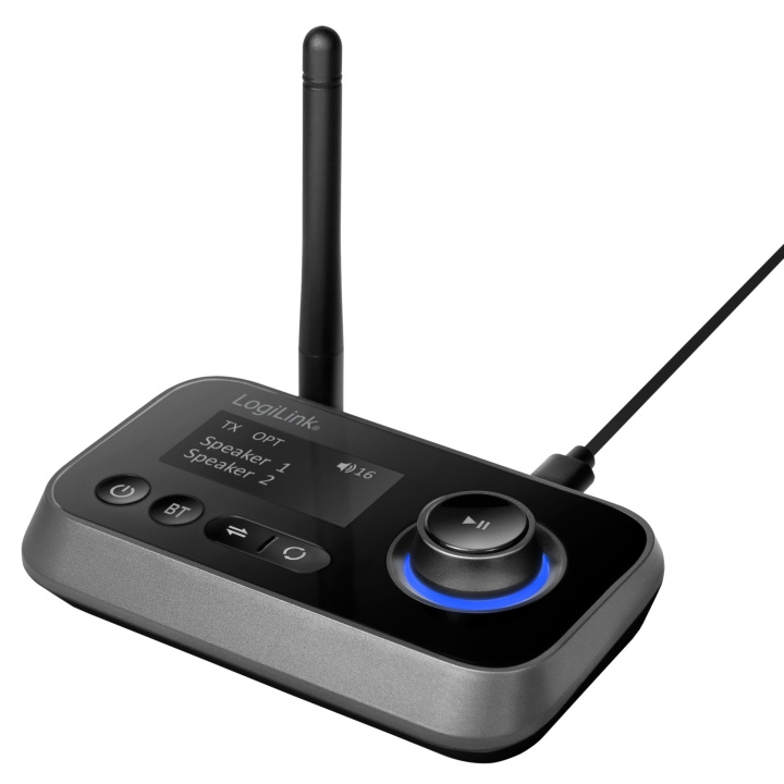 LogiLink Bluetooth 5.0 2-in-1 audiolähetin/vastaanotin ryhmässä AUTO / Auton äänijärjestelmä & Multimedia / Musiikkivastaanotin @ TP E-commerce Nordic AB (A19029)
