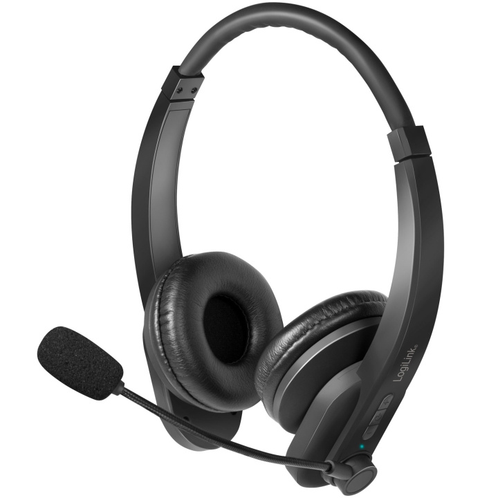 LogiLink Bluetooth-headset Stereo ryhmässä TIETOKOONET & TARVIKKEET / Tietokonetarvikkeet / Kuulokkeet @ TP E-commerce Nordic AB (A19032)