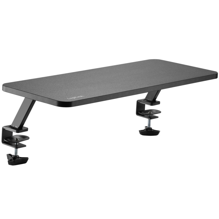 LogiLink Monitorihylly 650x260mm Musta ryhmässä TIETOKOONET & TARVIKKEET / Näytöt / Näytön jalustat ja kiinnikkeet @ TP E-commerce Nordic AB (A19048)