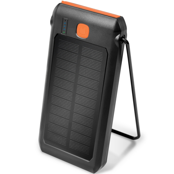 LogiLink Solcells-Powerbank 10.000mAh P ryhmässä ÄLYPUHELIMET JA TABLETIT / Laturit & Kaapelit / Powerbanks @ TP E-commerce Nordic AB (A19059)