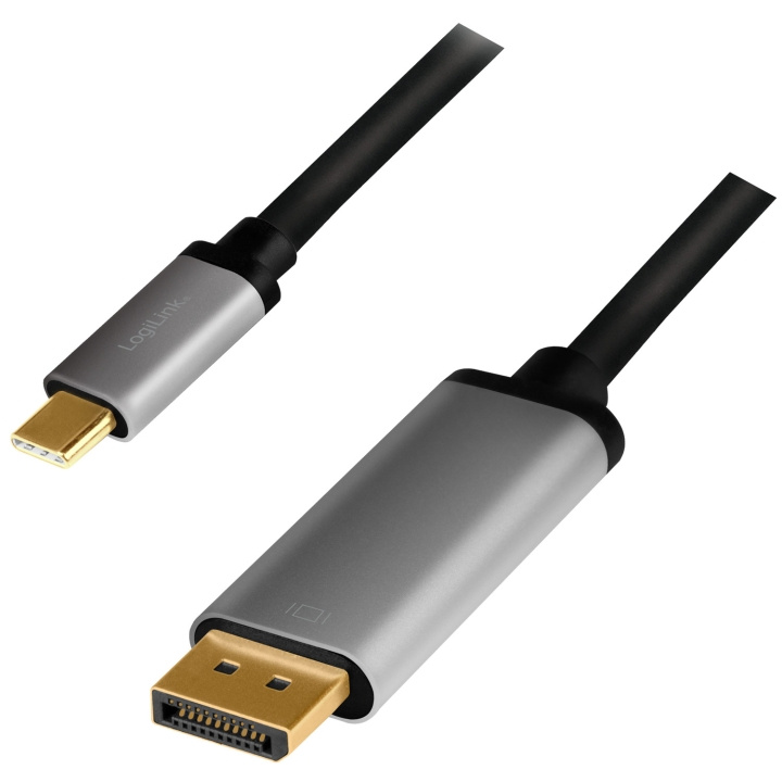 LogiLink USB-C -> DisplayPort 4K/60Hz A ryhmässä TIETOKOONET & TARVIKKEET / Kaapelit & Sovittimet / DisplayPort / Kaapelit @ TP E-commerce Nordic AB (A19062)