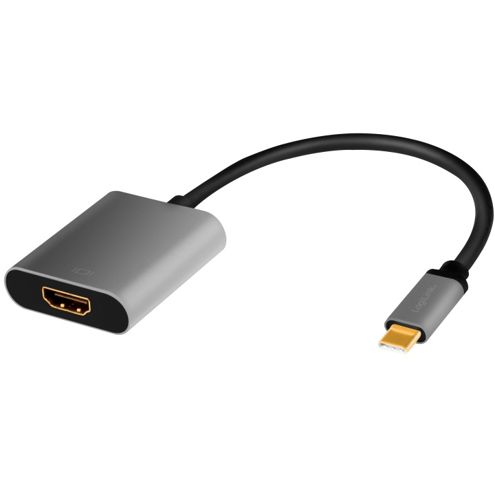 LogiLink USB-C -> HDMI-adapter 4K/60Hz ryhmässä KODINELEKTRONIIKKA / Kaapelit & Sovittimet / HDMI / Sovittimet @ TP E-commerce Nordic AB (A19065)