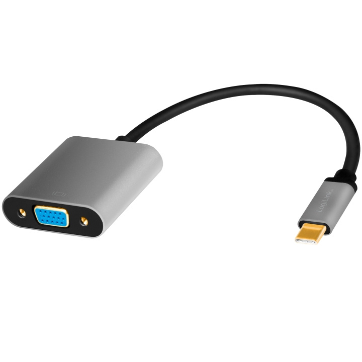 LogiLink USB-C -> VGA-adapter VGA,1080p ryhmässä TIETOKOONET & TARVIKKEET / Kaapelit & Sovittimet / DVI / Sovittimet @ TP E-commerce Nordic AB (A19066)