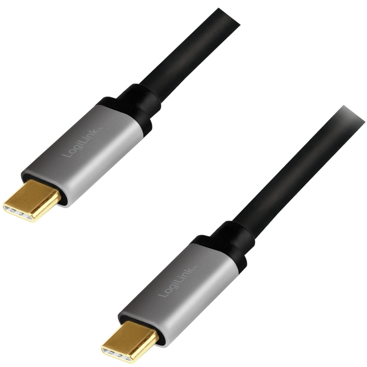 LogiLink USB-C-kabel PD 3.0 100W 10Gbps ryhmässä TIETOKOONET & TARVIKKEET / Kaapelit & Sovittimet / USB / USB-C @ TP E-commerce Nordic AB (A19070)