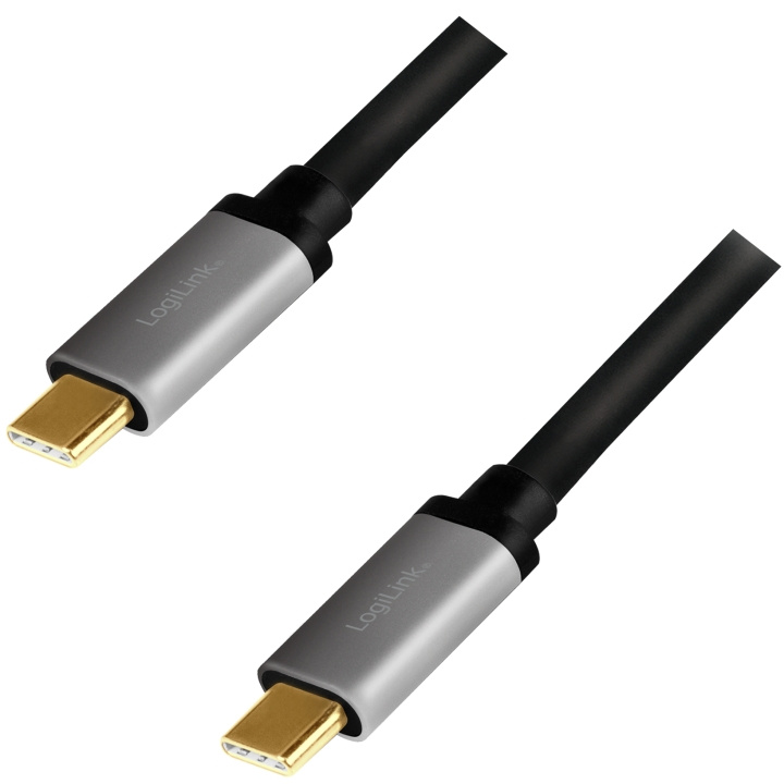 LogiLink USB-C-kabel PD 3.0 100W 480 Mb ryhmässä TIETOKOONET & TARVIKKEET / Kaapelit & Sovittimet / USB / USB-C @ TP E-commerce Nordic AB (A19071)