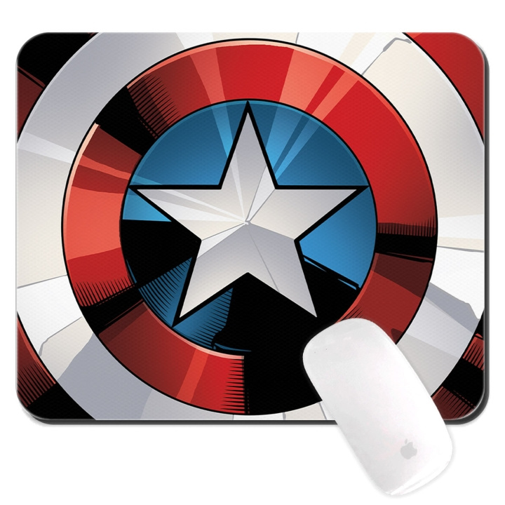 Marvel Musmatta Captain America 025 ryhmässä TIETOKOONET & TARVIKKEET / Hiiret & Näppäimistöt / Hiirimatot @ TP E-commerce Nordic AB (A19086)