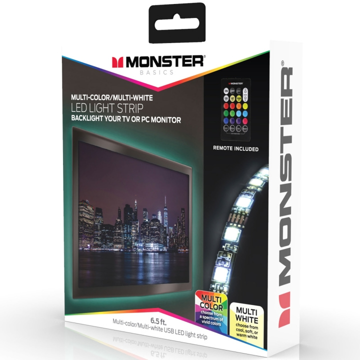 Monster Lightstrip RGB Inomhus 2 meter ryhmässä KODINELEKTRONIIKKA / Valaistus / LED-silmukka @ TP E-commerce Nordic AB (A19114)