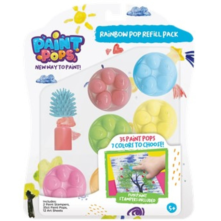 Paint Pops Paint Pops Rainbow Pop Refill ryhmässä LELUT, TUOTTEET LAPSILLE JA VAUVOILLE / Leikkikalut, Askartelu &Pelit / Piirrä ja laske @ TP E-commerce Nordic AB (A19175)