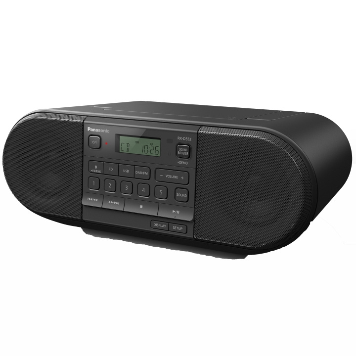 Panasonic Kraftfull radio med DAB+/FM,Bl ryhmässä KODINELEKTRONIIKKA / Ääni & Kuva / Kotiteatteri, HiFi ja kannettavat / Radio & Herätyskellot / Radio @ TP E-commerce Nordic AB (A19185)