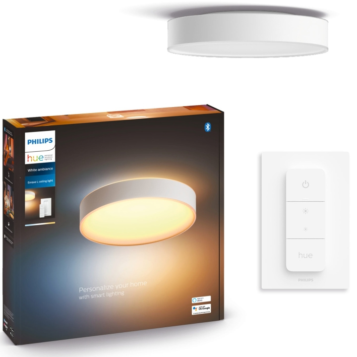 Philips Hue Enrave L Taklampa White Am ryhmässä KOTI, TALOUS JA PUUTARHA / Älykodit / Älykäs valaistus @ TP E-commerce Nordic AB (A19231)