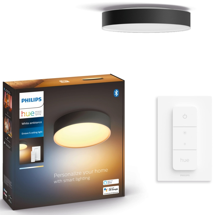 Philips Hue Enrave S Taklampa White Am ryhmässä KOTI, TALOUS JA PUUTARHA / Älykodit / Älykäs valaistus @ TP E-commerce Nordic AB (A19238)