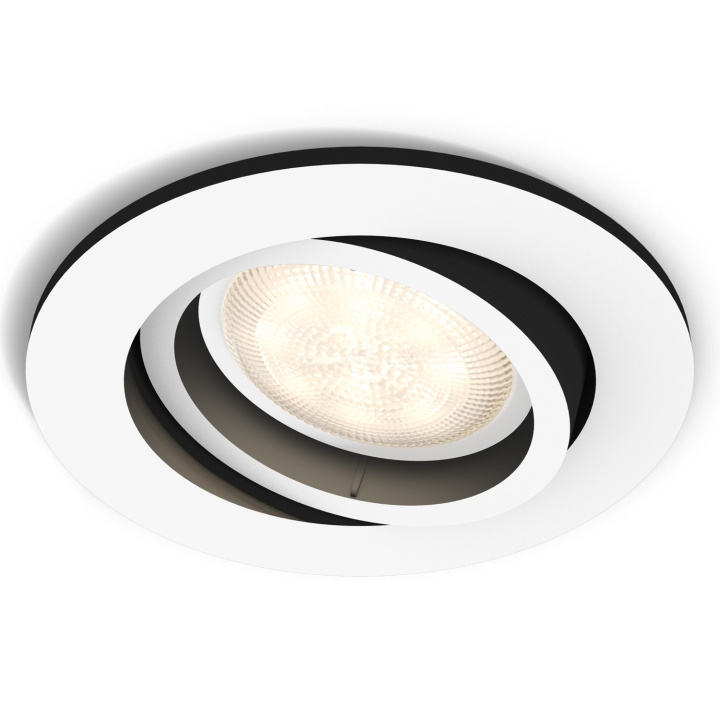 Philips Hue Milliskin white ambiance -älyalasvalo, BT, valkoinen, pyöreä, 9cm ryhmässä KOTI, TALOUS JA PUUTARHA / Älykodit / Älykäs valaistus @ TP E-commerce Nordic AB (A19250)