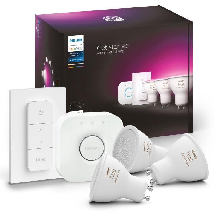 Philips Hue Startkit White/Color 3 x G ryhmässä KOTI, TALOUS JA PUUTARHA / Älykodit / Älykäs valaistus @ TP E-commerce Nordic AB (A19260)