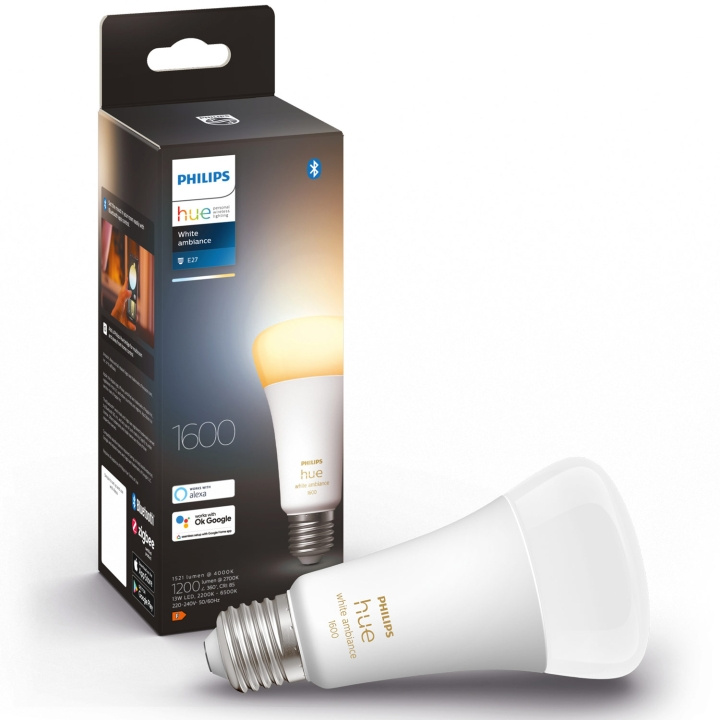 Philips Hue LED-älylamppu, White Ambiance, E27, 1520 lm ryhmässä KOTI, TALOUS JA PUUTARHA / Älykodit / Älykäs valaistus @ TP E-commerce Nordic AB (A19266)