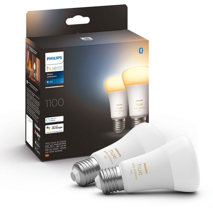 Philips Hue White Ambiance E27 A60 110 ryhmässä KOTI, TALOUS JA PUUTARHA / Älykodit / Älykäs valaistus @ TP E-commerce Nordic AB (A19270)