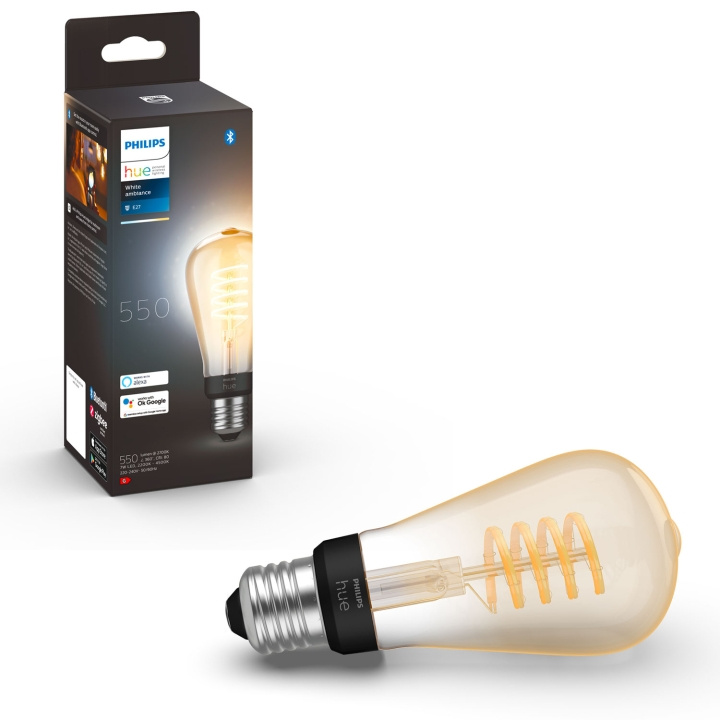 Philips Hue White Ambiance Filament E2 ryhmässä KOTI, TALOUS JA PUUTARHA / Älykodit / Älykäs valaistus @ TP E-commerce Nordic AB (A19272)