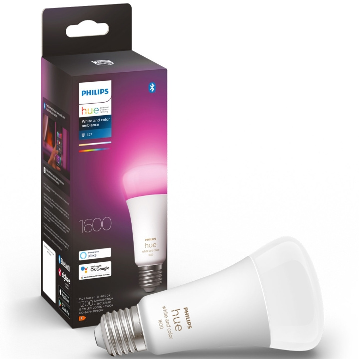 Philips Hue White Color Ambiance E27 A ryhmässä KOTI, TALOUS JA PUUTARHA / Älykodit / Älykäs valaistus @ TP E-commerce Nordic AB (A19284)