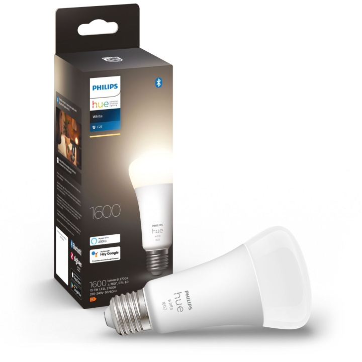 Philips Hue White E27 A67 1600lm 1-pac ryhmässä KOTI, TALOUS JA PUUTARHA / Älykodit / Älykäs valaistus @ TP E-commerce Nordic AB (A19292)