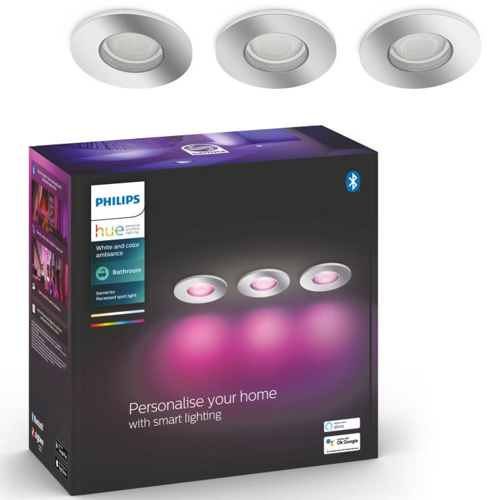 Philips Hue Xamento Infälld spot Badru ryhmässä KOTI, TALOUS JA PUUTARHA / Älykodit / Älykäs valaistus @ TP E-commerce Nordic AB (A19298)