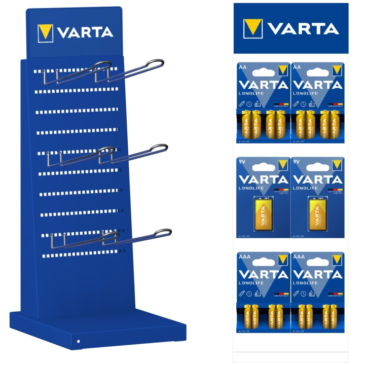 Varta Displayställ inkl. batterier S ryhmässä KODINELEKTRONIIKKA / Paristot & Laturit / Akut / Muut @ TP E-commerce Nordic AB (A19606)