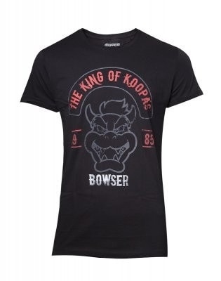 Bowser: The King of Koopa - T-Shirt, L ryhmässä KODINELEKTRONIIKKA / Pelikonsolit & Tarvikkeet / Muut pelit @ TP E-commerce Nordic AB (A19710)