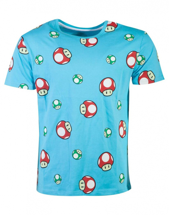 Difuzed Super Mario Toad AOP - T-Shirt, M ryhmässä KODINELEKTRONIIKKA / Pelikonsolit & Tarvikkeet / Muut pelit @ TP E-commerce Nordic AB (A19768)