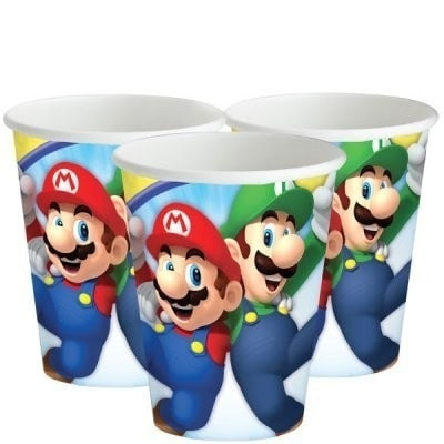 Paperikupit Super Mario 8-pack ryhmässä KODINELEKTRONIIKKA / Pelikonsolit & Tarvikkeet / Muut pelit @ TP E-commerce Nordic AB (A19787)