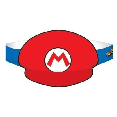 Partyhattar Super Mario 8 Pack ryhmässä KODINELEKTRONIIKKA / Pelikonsolit & Tarvikkeet / Muut pelit @ TP E-commerce Nordic AB (A19789)