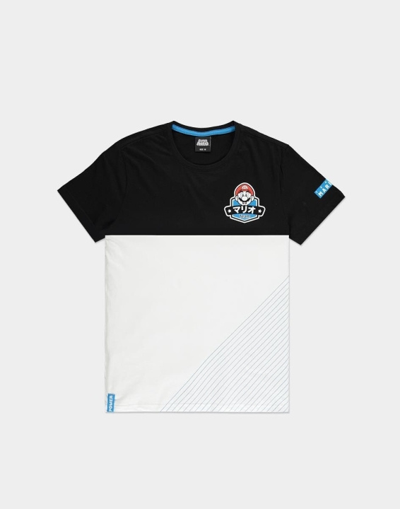 Team Mario - Miesten t-paita, L ryhmässä KODINELEKTRONIIKKA / Pelikonsolit & Tarvikkeet / Muut pelit @ TP E-commerce Nordic AB (A19861)