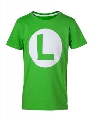 T-Shirt Luigi L, 86/92 ryhmässä KODINELEKTRONIIKKA / Pelikonsolit & Tarvikkeet / Muut pelit @ TP E-commerce Nordic AB (A19867)