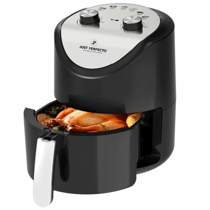 Just Perfecto JL-14 1200W Air Fryer With Dual Knob Dial Control - 3.5L ryhmässä KOTI, TALOUS JA PUUTARHA / Kodinkoneet / Airfryers ja rasvakeittimet @ TP E-commerce Nordic AB (A20161)