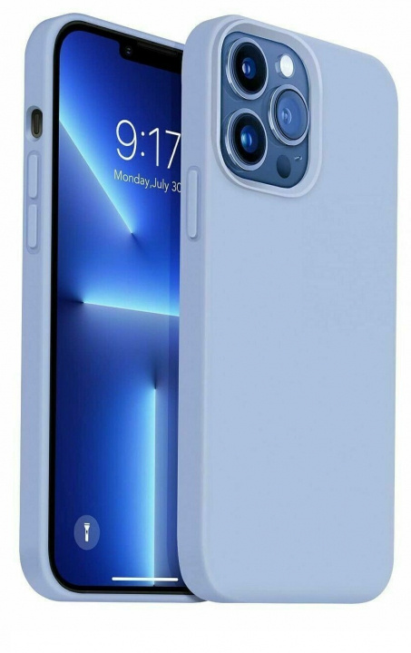 Silikonikotelo Iphone 14 Pro Maxille, vaaleansininen ryhmässä ÄLYPUHELIMET JA TABLETIT / Puhelimen suojakotelo / Apple / iPhone 14 @ TP E-commerce Nordic AB (A20263)