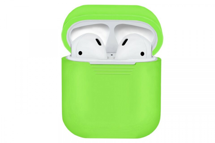 Silikoninen suojakotelo Apple Airpodsille, vihreä ryhmässä KODINELEKTRONIIKKA / Ääni & Kuva / Kuulokkeet & Tarvikkeet / Tarvikkeet @ TP E-commerce Nordic AB (A20332)