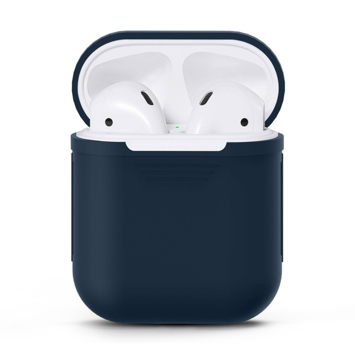 Skyddsfodral i silikon till Apple Airpods ryhmässä KODINELEKTRONIIKKA / Ääni & Kuva / Kuulokkeet & Tarvikkeet / Tarvikkeet @ TP E-commerce Nordic AB (A20336)