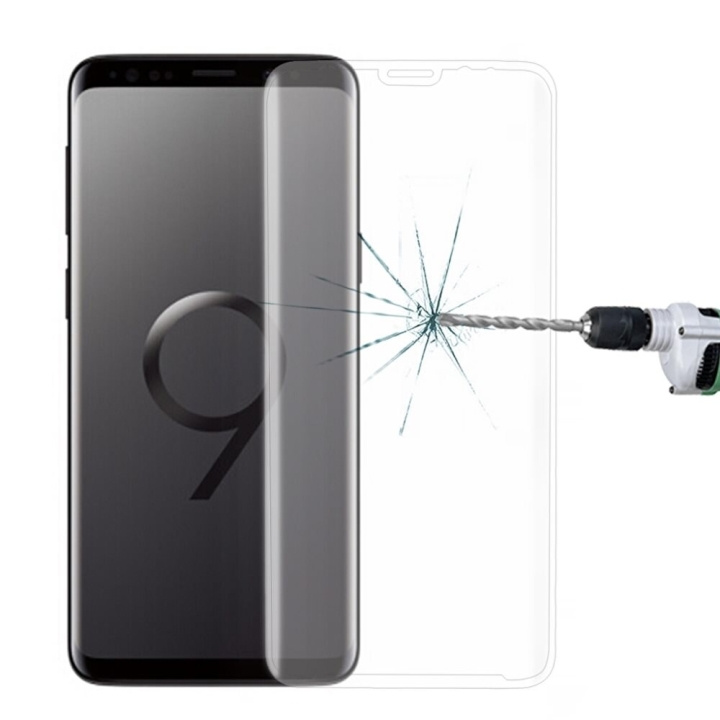 3D Skärmskydd i härdat glas till Samsung Galaxy S9 - Vit ryhmässä ÄLYPUHELIMET JA TABLETIT / Puhelimen suojakotelo / Samsung @ TP E-commerce Nordic AB (A20480)