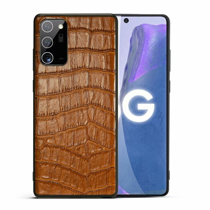Keinonahkainen kotelo Samsung S21 Ultra -puhelimelle ryhmässä ÄLYPUHELIMET JA TABLETIT / Puhelimen suojakotelo / Samsung @ TP E-commerce Nordic AB (A20500)