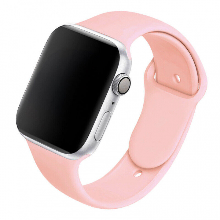 Silikonarmband till Apple Watch 38/40mm, Rosa ryhmässä ÄLYPUHELIMET JA TABLETIT / Urheilu, koti ja vapaa-aika / Apple Watch & tarvikkeet / Tarvikkeet @ TP E-commerce Nordic AB (A20531)