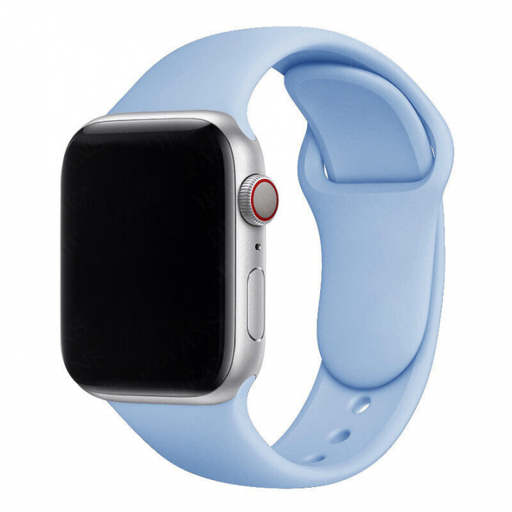 Silikonarmband till Apple Watch 38/40mm, Himmelsblå ryhmässä ÄLYPUHELIMET JA TABLETIT / Urheilu, koti ja vapaa-aika / Apple Watch & tarvikkeet / Tarvikkeet @ TP E-commerce Nordic AB (A20537)
