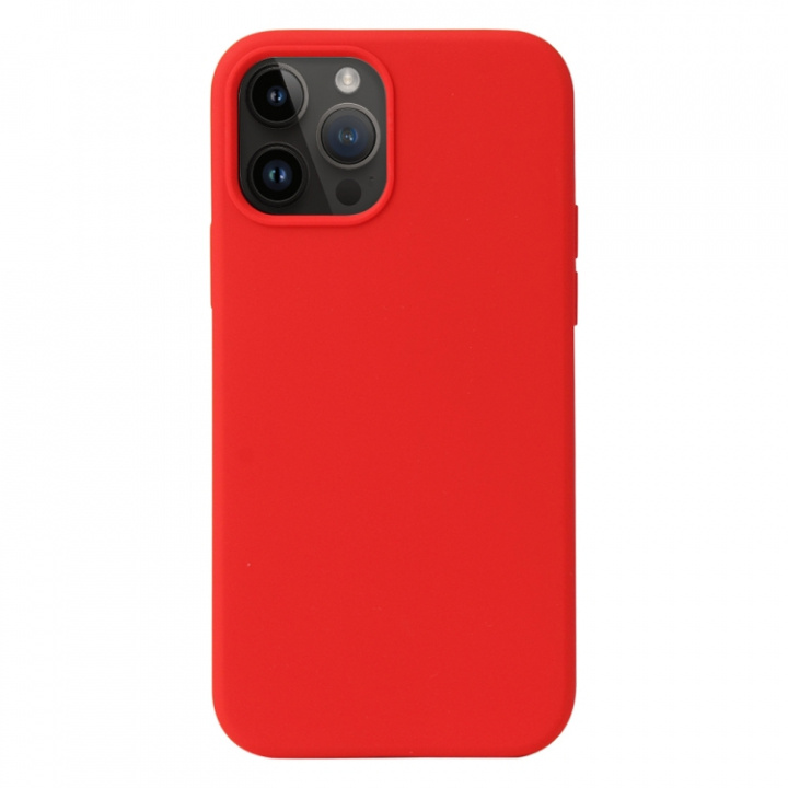 Silikonskal till Iphone 14, Röd ryhmässä ÄLYPUHELIMET JA TABLETIT / Puhelimen suojakotelo / Apple / iPhone 14 @ TP E-commerce Nordic AB (A20554)