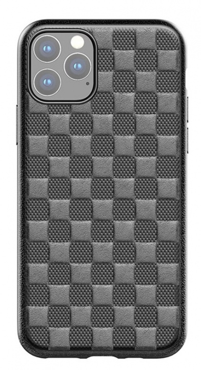 Ruudullinen kuvio pehmeässä TPU-kotelossa iPhone 11 Pro:lle, musta ryhmässä ÄLYPUHELIMET JA TABLETIT / Puhelimen suojakotelo / Apple / iPhone 11 Pro @ TP E-commerce Nordic AB (A20610)
